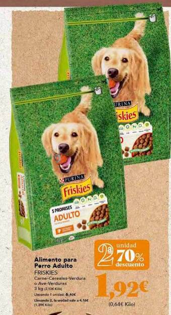 Gadis Alimento Para Perro Adulto Friskies oferta