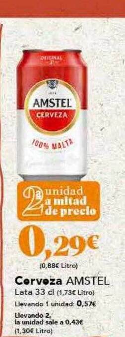 Gadis Cerveza Amstel oferta