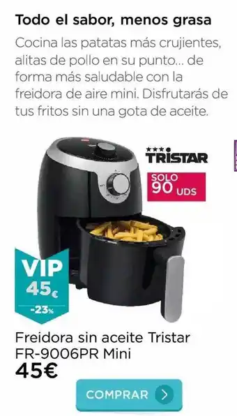 La tienda en casa Freidora Sin Aceite Tristar Fr-9006pr Mini oferta