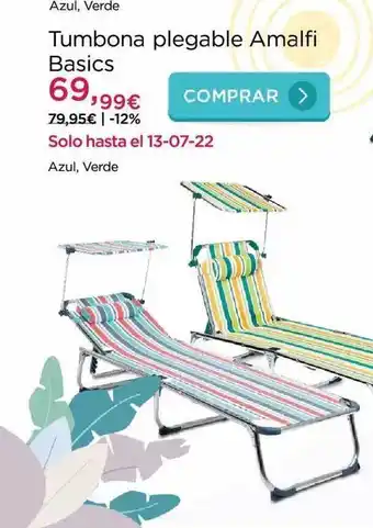 La tienda en casa Tumbona Plegable Amalfi Basics oferta