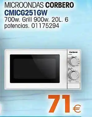 Master Cadena Microondas Corbero oferta