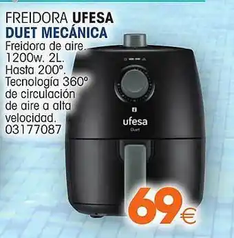 Master Cadena Freidora Ufesa Duet Mecánica oferta