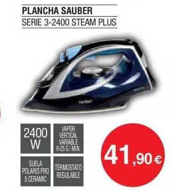 Milar Plancha Sauber Serie 3-2400 Steam Plus oferta