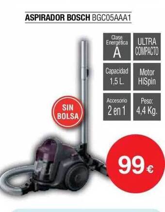 Milar Aspirador Bosch oferta