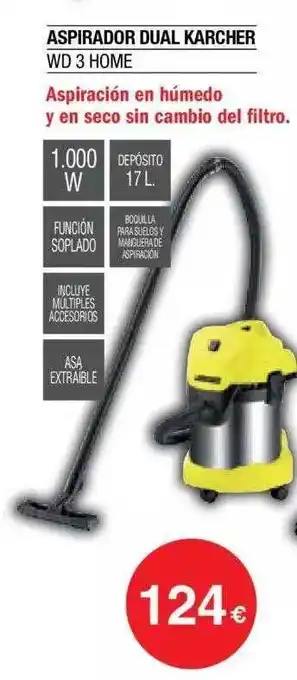 Milar Aspirador Dual Karcher oferta