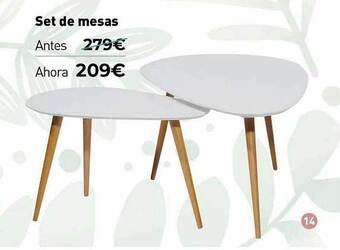 Mubak Set De Mesas oferta