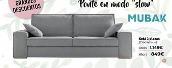 Mubak Sofá 3 Plazas oferta