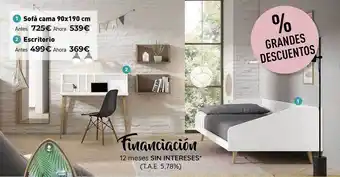 Mubak Sofá Cama 90x190 Cm Escritorio oferta
