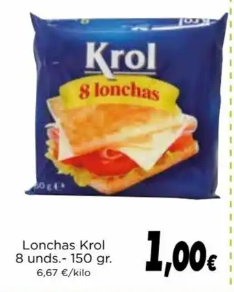 Proxi Krol Lonchas 8 unds - 150gr oferta
