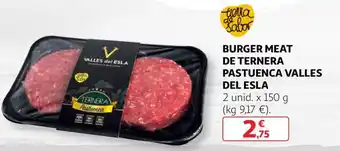 Alcampo Burger Meat de Ternera Pastuenca Valles Del Esla 2 Unid. x 150 g oferta