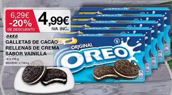 Costco Oreo Galletas de Cacao Rellenas de Crema Sabor Vainilla 6 x 176 g oferta