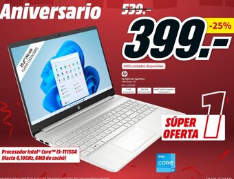 MediaMarkt HP Portátil 15S-FQ2149NS oferta