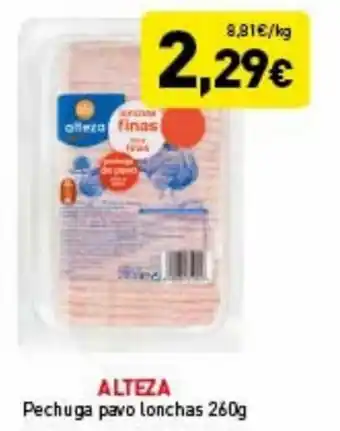 Hiperber Alteza Pechuga Pavo Lonchas 260 g oferta