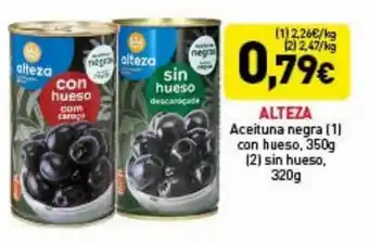 Hiperber Alteza Aceituna Negra Con Hueso, 350 g Sin Hueso, 320 g oferta