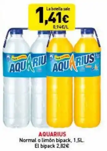 Hiperber Aquarius Normal o Limón Bipack, 1.5L. oferta