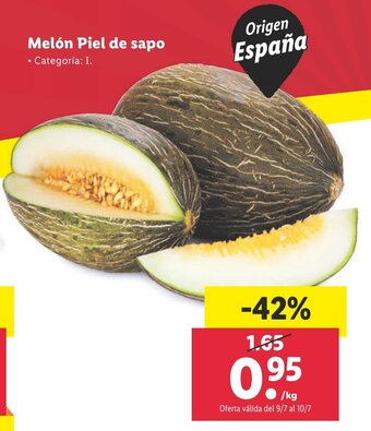 Lidl Melón Piel de sapo oferta