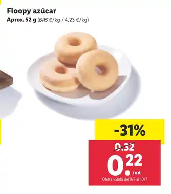 Lidl Floopy azúcar 52 g oferta