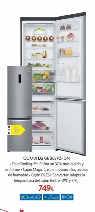 Tien 21 Combi lg gbb62pzfgn oferta