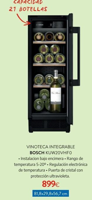 Tien 21 Vinoteca integrable bosch kuw20vhf0 oferta