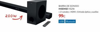 Tien 21 Barra de sonido hisense hs218 oferta