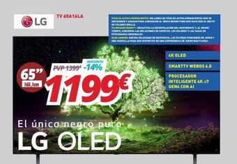 Mi electro Lg tv 65a16la oferta
