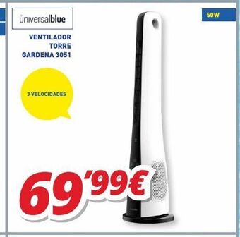 Mi electro Universalblue ventilador torre gardena 3051 oferta