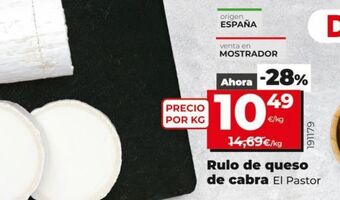 Maxi Dia Rulo de queso de cabra el pastor oferta