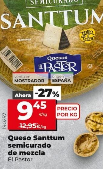 Maxi Dia Queso semicurado el pastor oferta