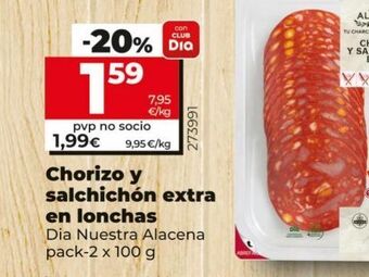 Maxi Dia Chorizo y salchichón extra en lonchas oferta