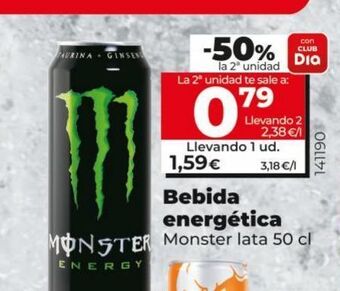 Maxi Dia Bebida energética monster oferta