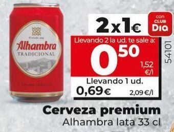 Maxi Dia Cerveza alhambra oferta