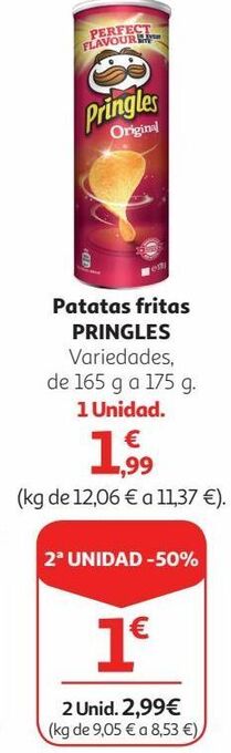 Alcampo Patatas fritas pringles oferta