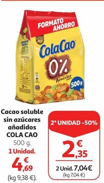 Alcampo Cacao soluble cola cao oferta