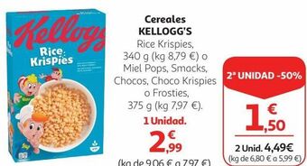 Alcampo Cereales kellogg's oferta
