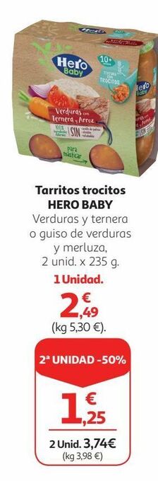 Alcampo Tarritos hero baby oferta