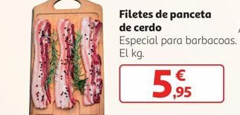 Alcampo Filetes de panceta de cerdo oferta