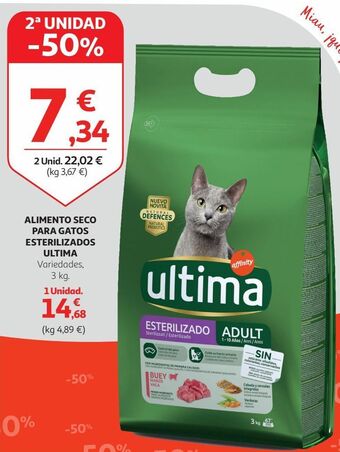 Alcampo Comida para gatos última oferta