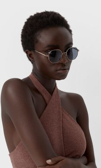 Gafas metalizadas geometricas
