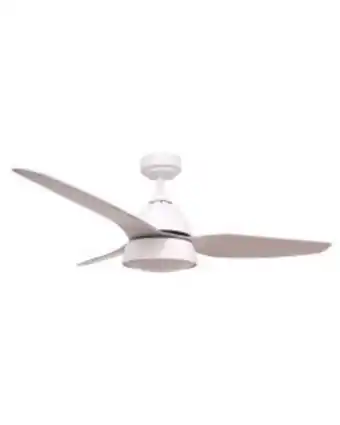 ferrOkey Ventilador techo temporizador 20w/2420lm 122x36cm metal blanco enigma cct altavoz 85-470-22-100 cristalrecord oferta