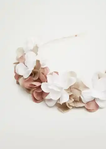 Mango Kids Diadema flores relieve oferta