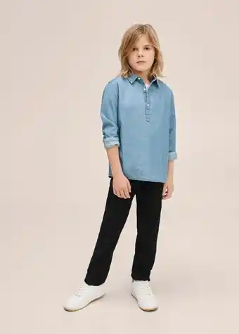 Mango Kids Camisa denim algodón oferta