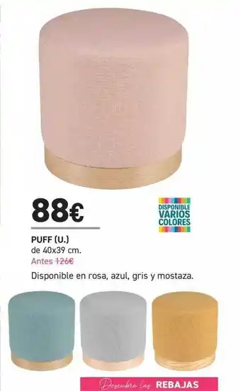 Merkamueble Puff oferta