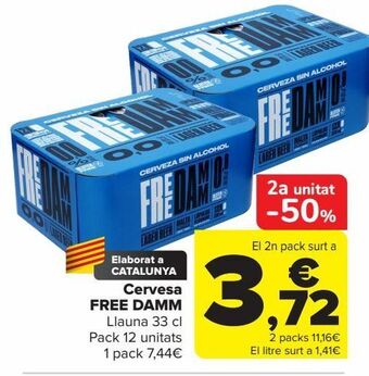 Carrefour Cervesa free damm oferta