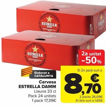 Carrefour Cervesa estrella damm oferta