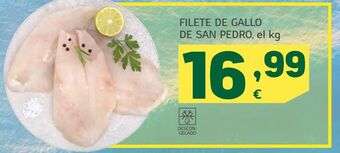 HiperDino Filete de gallo de san pedro oferta