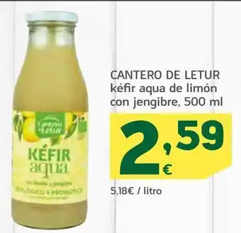 HiperDino Cantero de letur kéfir aqua de limón con jengibre oferta