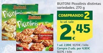 HiperDino Buitoni piccolinis distintas variedades oferta