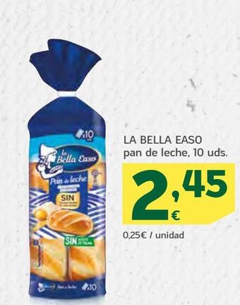 HiperDino La bella easo pan de leche oferta