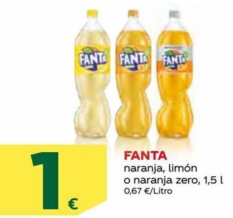 HiperDino Fanta naranja, limón o naranja zero oferta
