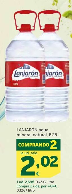 HiperDino Lanjarón agua mineral natural oferta
